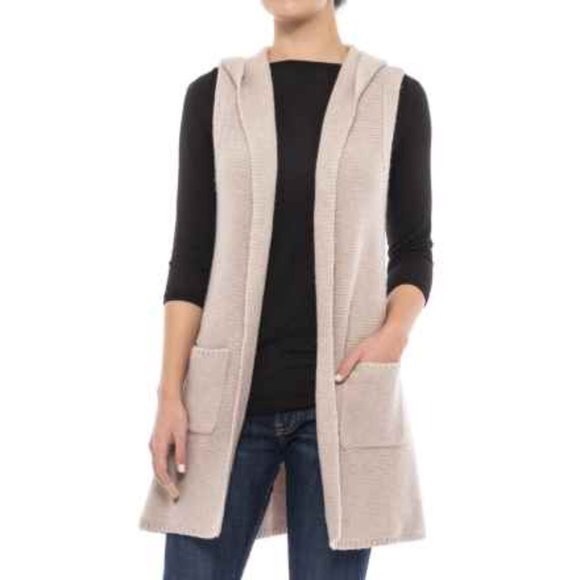 Cardigan Hooded Vest 